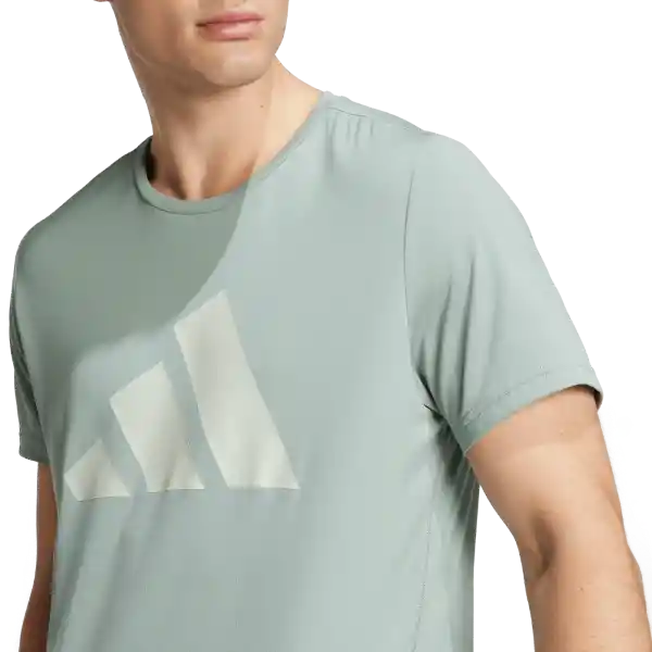 Adidas Camiseta Manga Corta Run it Tee Correr de Hombre Verde XL