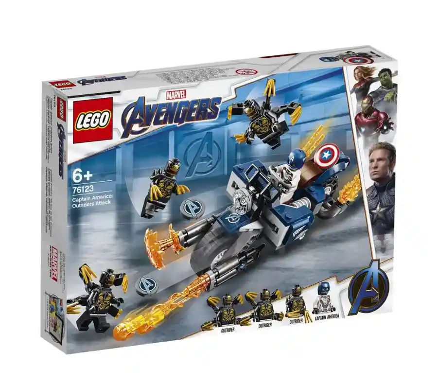 Lego Capitan America Ataque De Los Outriders