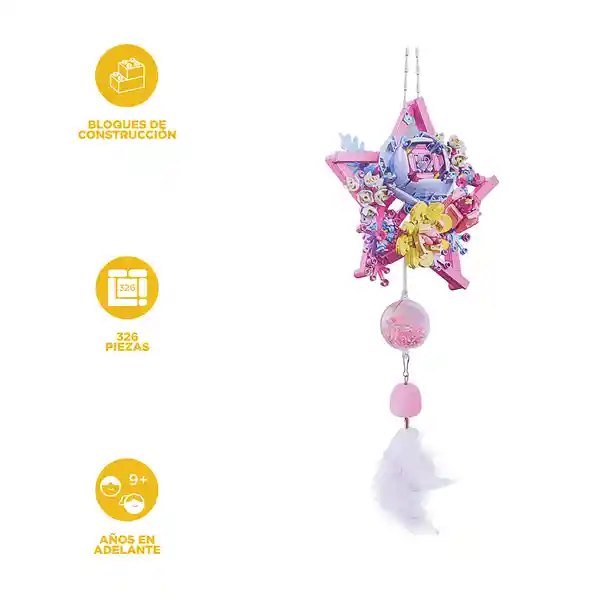 Set de Bloques Atrapasuenos Fantansy Rosa Serie Miniso