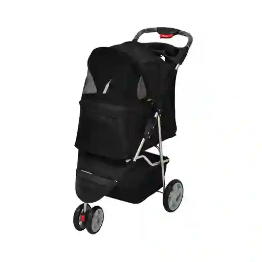 Pawise Cochecito Para Mascotas Con 3 Ruedas Negro 68x46x100 cm