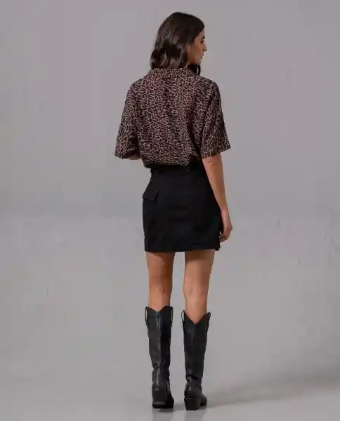 Camisa Mujer Cafe Almendra Oscuro Talla M 92094 Rifle