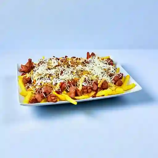 Salchipapa de la Casa