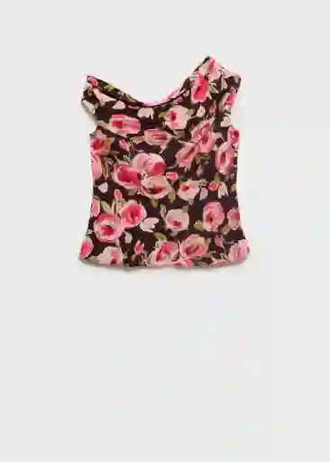 Blusa Winner Marrón Talla XL Mujer Mango