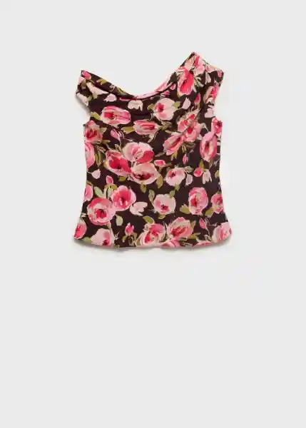 Blusa Winner Marrón Talla XL Mujer Mango