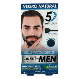 Color-1 Tinte Para Barbas For Men Negro Natura