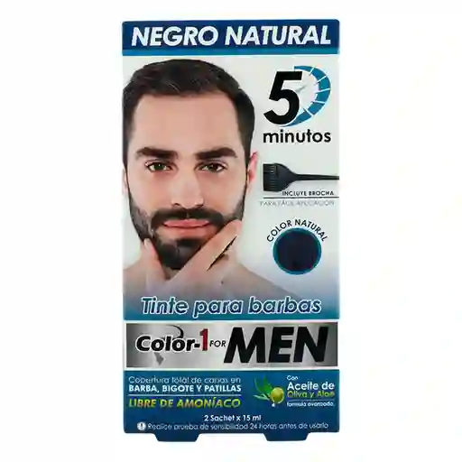 Color-1 Tinte Para Barbas For Men Negro Natura