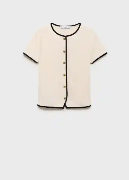 Camiseta Portbi Crudo Talla L Mujer Mango
