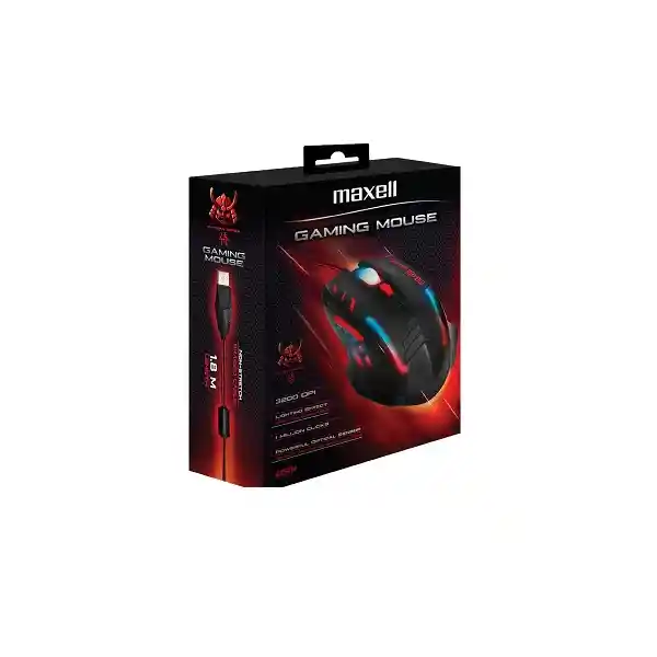 Maxell Mouse Gaming Illuminated Black/Red