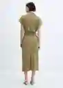 Vestido Adriana-W Khaki Talla XS Mujer Mango