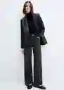 Jean Massy Tejano Negro Talla 40 Mujer Mango