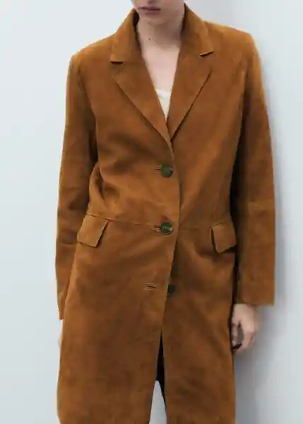 Abrigo Tommy Camel Talla M Mujer Mango