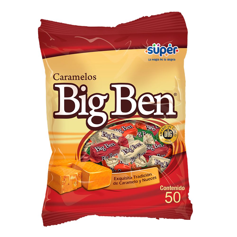 Big Ben Caramelos Clásicos con Nueces 27 g