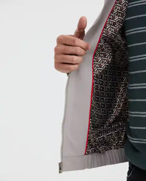 Chaqueta High Neck Beige Atmósfera Medio Talla L Chevignon