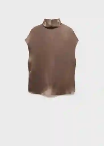 Blusa Lunas Topo Talla S Mujer Mango