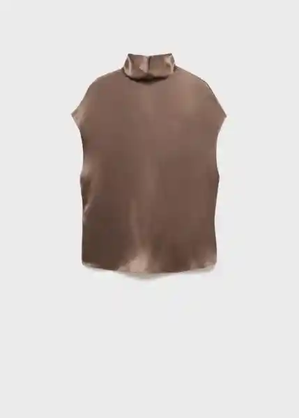 Blusa Lunas Topo Talla S Mujer Mango