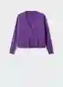 Cárdigan Lucca Morado Talla L Mujer Mango