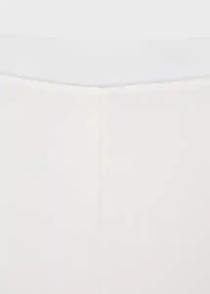 Pantalón Iguana Offwhite Talla 42 Mujer Mango