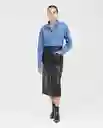 Camisa Slim Fit Femenino Azul Cristalino Claro T M Chevignon