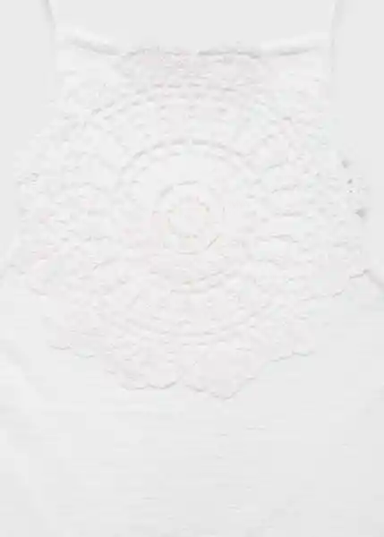Top Kate Offwhite Talla S Mujer Mango