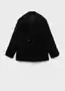 Abrigo Goya Negro Talla M Mujer Mango
