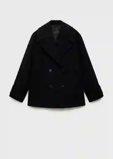 Abrigo Goya Negro Talla M Mujer Mango