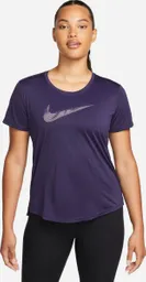 Nike Camiseta Df Swoosh Hbr Ss Top Para Mujer Morado Talla L