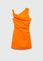 Vestido Roll Naranja Talla XS Mujer Mango