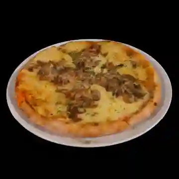 Pizzeta Boscaiola con Jamón Ahumado