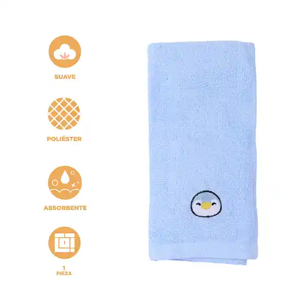 Toalla de Baño Serie Mini Family Pen Azul Serie Miniso