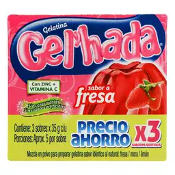 Gelhada Gelatina en Polvo Sabores Surtidos 