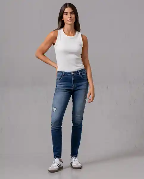 Jean Magic up Mujer Azul Turquia Oscuro Talla 12 76841 Rifle