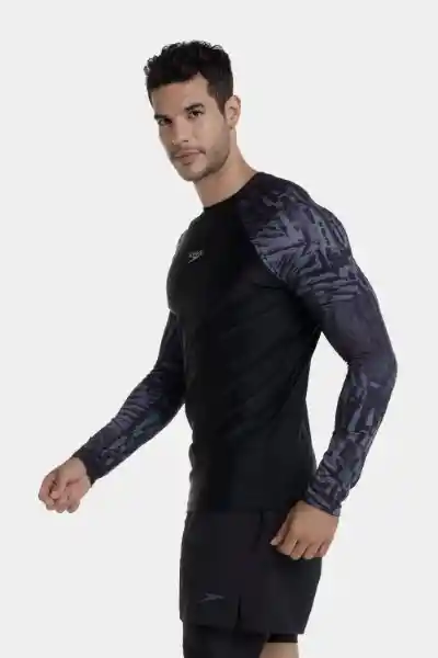 Camiseta Manga Larga Sunshine Pixel Palm Hombre Talla M Speedo