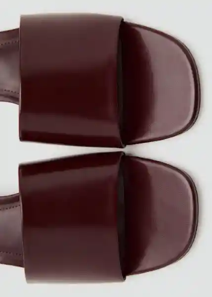 Sandalias Maria Burdeos Talla 37 Mujer Mango