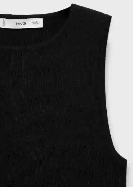 Top Hernan Negro Talla L Mujer Mango