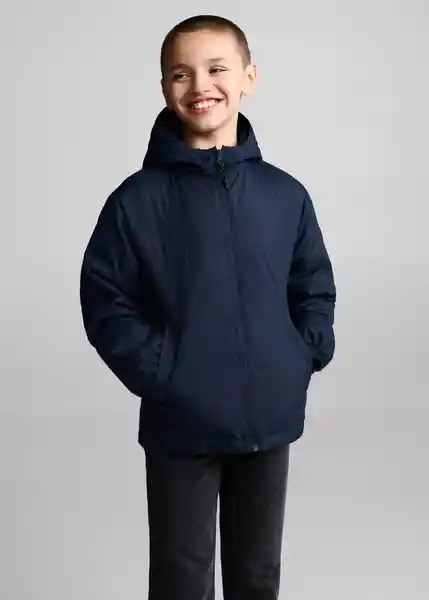 Abrigo Anorak Pepe7 Navy Talla 13 Niños Mango