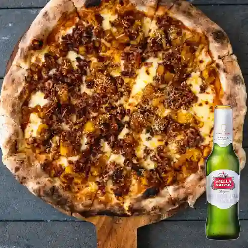 Combo Pizza Samba + Cerveza Stella Artois Bot. 330ml