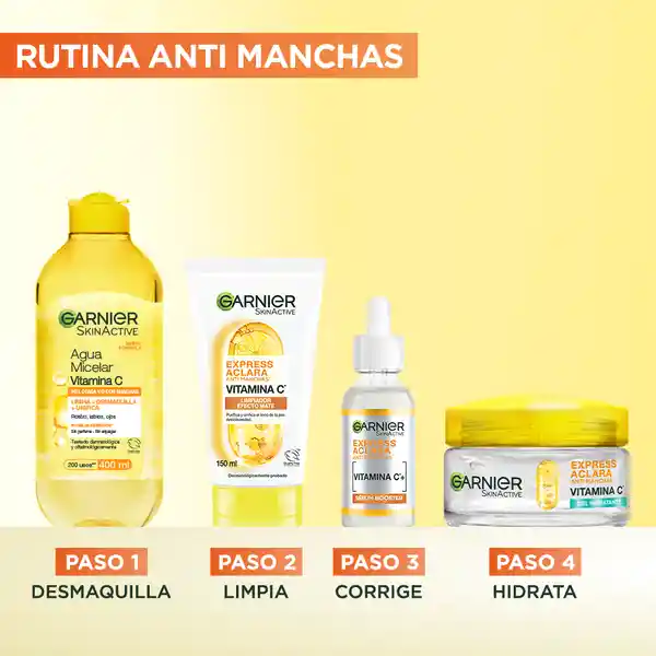 Garnier Express Aclara Anti Manchas Vitamina C Gel Hidratante