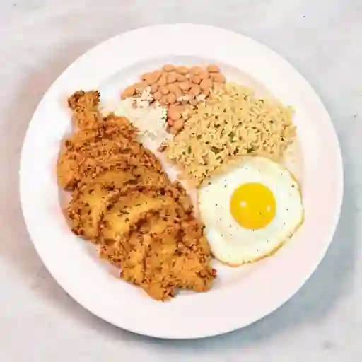 Bandeja 1/4 Pollo Apanado
