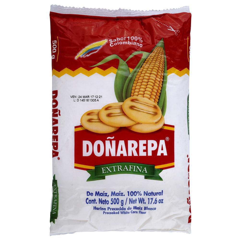 Doñarepa Harina Extrafina de Maíz Blanco 500 g