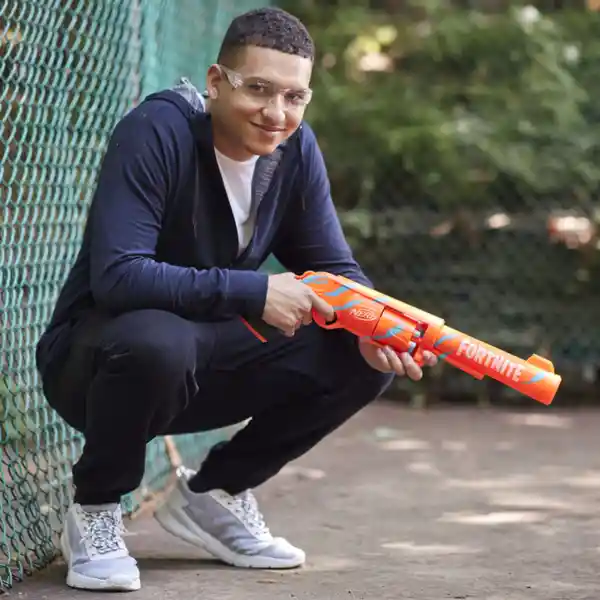 Nerf Lanzador Fortnite 6-Sh Pulso de Camuflaje