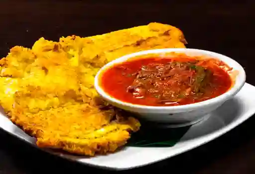 Tostones con Ropa Vieja