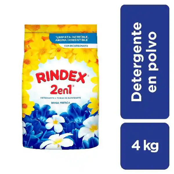 Rindex Brisa Fresca 2en1 Detergente En Polvo 4 kg