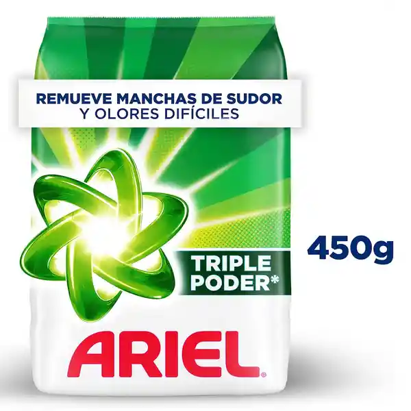 Ariel Detergente para Ropa Doble Poder en Polvo