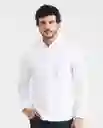 Camisa Premium Mini Print Blanco 0 Claro Talla XL Chevignon