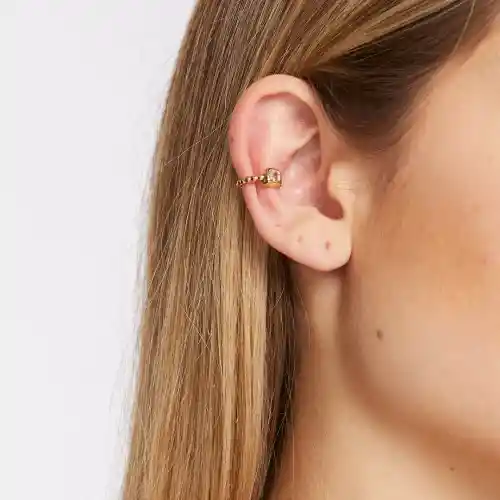 Dyscola Arete Ear Cuff Luna Cresciente Dorada