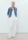 Chaqueta Cazadora Newvicky Tejano Medio Talla M Mujer Mango