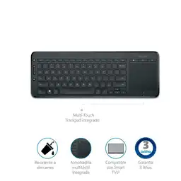 Microsoft Teclado Inalámbrico AIO Media N9Z-00004