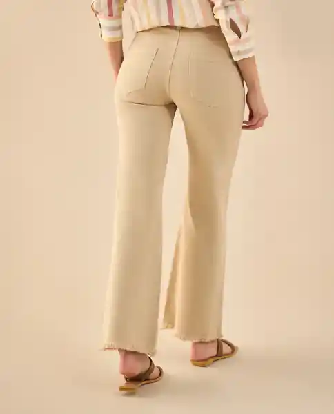 Pantalón Beige Albarizo Medio Talla 12 632G002 Esprit