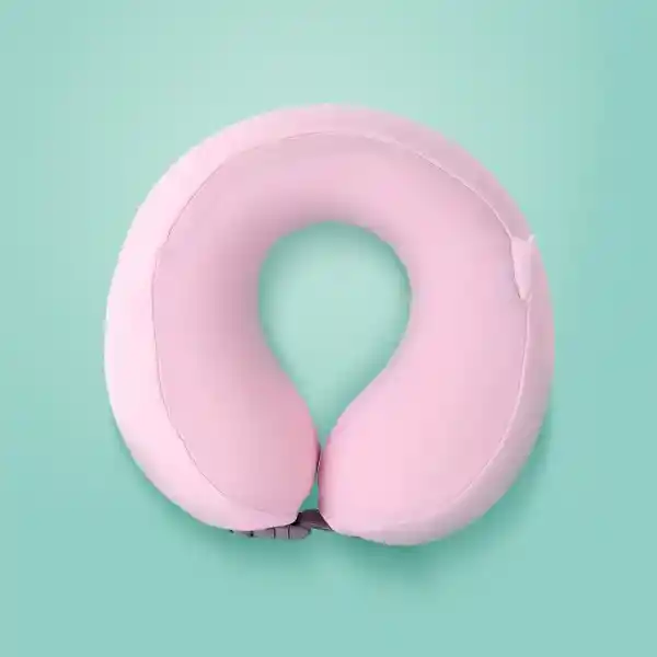 Almohada de Viaje Ajustable Para el Cuello Rosa Miniso