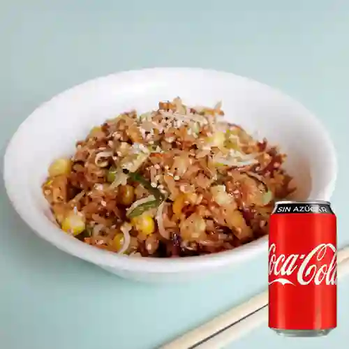 Combo Arroz Frito + Coca-cola Sin Azúcar 330 ml